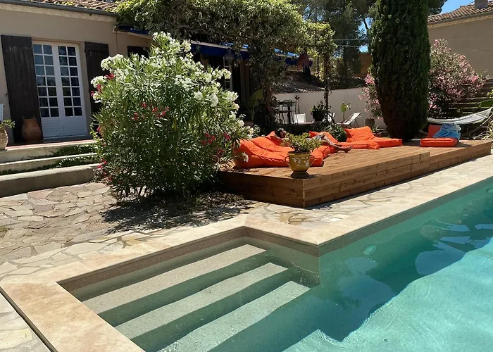 Jolie Au Calme Climatisée Grande Piscine Jardin Peyriac-de-Mer
